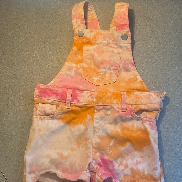 4/$15 the childrens place 3t shorts overalls pink - Picture 1 of 5